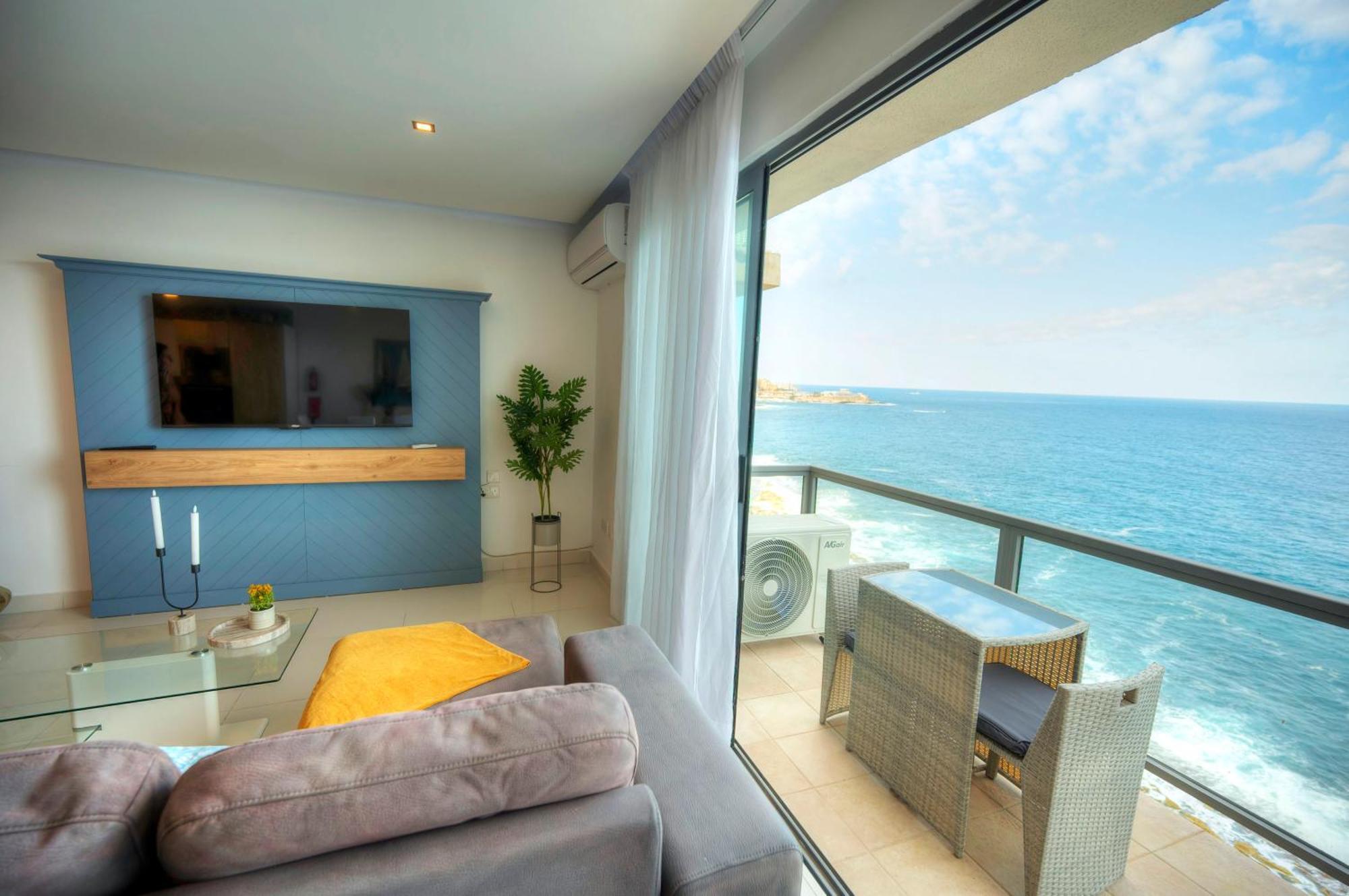 Modern, Large 3Bedroom, Spectacular Views Goslm-9 Sliema Exterior photo